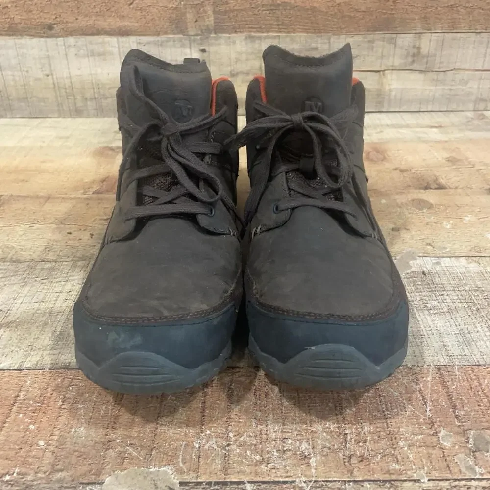 Merrell Boots Mens Size 13 Brown Nubuck Chukka Ankle Hiking Outdoor